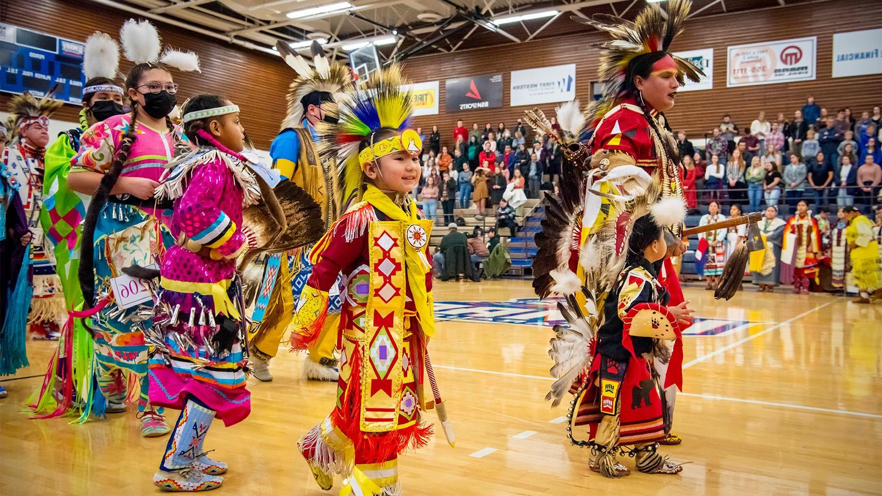 Native American Kids Dancing